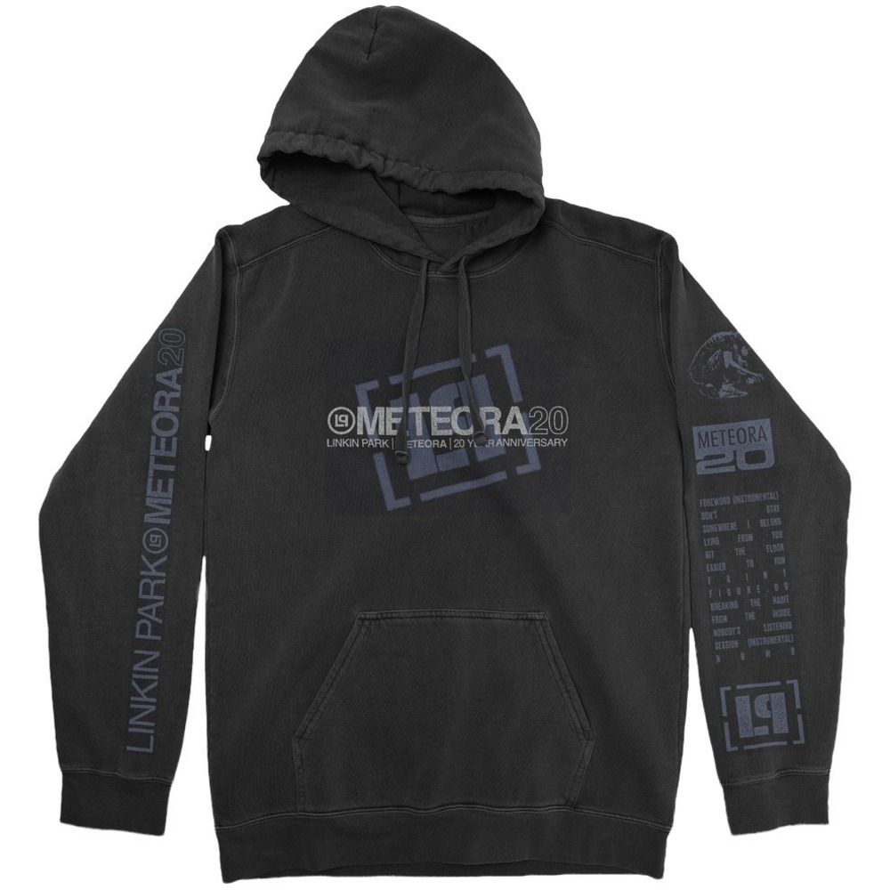 Linkin Park Meteora 20 Year Anniversary Hoodie Mens Medium Black Graphic Rock